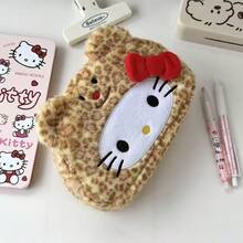 SANRIO Hộp bút Chic Ins họa tiết da báo mới, hộp đựng văn phòng phẩm đa năng cao cấp, túi đựng đồ dung tích lớn dành cho học sinh. - hộp bút chì - Xem 4