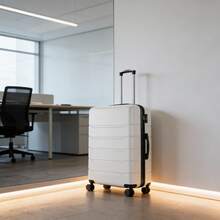 20 Inch Hardside Luggage, Expandable Rolling Luggage With TSA Lock And Spinner Wheels, White - 白色 - 查看 1