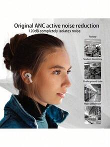 Advanced True Wireless Earbuds With Smart Noise Cancellation, Studio-Grade Hi-Fi Sound, Health Monitoring & Real-Time Language Translation - 白色 - 查看 7