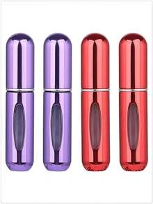5 件/4 件/3 件/2 件/1 件 5ml 可再填充香水瓶、便携式可再填充香水雾化器瓶、可再填充香水旅行喷雾瓶、迷你便携式空液体容器、旅行必需品、海滩旅行收纳袋、适用于香水、女士香水，适合度假、露营、度假、返校