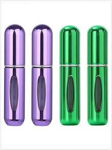 5 件/4 件/3 件/2 件/1 件 5ml 可再填充香水瓶、便携式可再填充香水雾化器瓶、可再填充香水旅行喷雾瓶、迷你便携式空液体容器、旅行必需品、海滩旅行收纳袋、适用于香水、女士香水，适合度假、露营、度假、返校