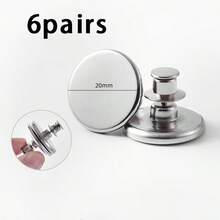 12/20 Pairs Classic Metal Curtain Magnet Ties With Back Studs, Magnetic Buckles For Home, Bedroom, Office Curtains - Easy Install, Tool-Free, Reusable - Multicolor - View 22