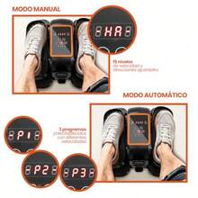 bicicleta para hacer ejercicioRaganet Maquina Eliptica Electrica Maquina para Pedalear con Control Remoto Ayuda de Peda Motorizado con 15 Velocidades Pantalla LED y Base Antideslizante - negro - Ver 4