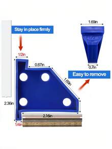 20片装专业蓝色双头塑料木地板安装垫，二合一复合地板衬垫，非电动塑料工具配件，适用于乙烯基、LVP、复合地板、工程木地板、竹地板和瓷砖地板的安装 - 彩色 - 查看 9