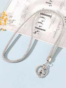 Fashionable Rhinestone Cellphone Lanyard, Long Chain Pendant For ID Badge, Key Chain, Fully Bejeweled Cross-Body Wrist Strap Car Accessories Bag Charm School Letter Cute Goth Y2k Halloween Accessories Teachers Day Bag Accessories Lanyards With Id Holder Car Accessories Bag Charms - Neck Keychain - View 8