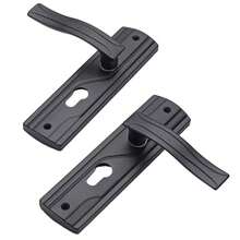 高级机械防撬门锁，家用安全入户门把手锁，静音机械锁，室内外通用，高端公寓和酒店通用门锁，现代风格，工艺精湛，安装简便 - 彩色 - 查看 3