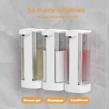 DONASIRA Dispensador de Sabonete Líquido Minimalista Branco, Sem Toque, com Sensor Elétrico Automático para Montagem na Parede, Ideal para Sabonete Líquido, Higienizador de Mãos | Acessório Moderno para Cozinha | Dispensador de Sabonete para Banheiro, 4 Configurações de Fluxo de Líquido Ajustáveis, Corpo à Prova d'Água IPX5, Reservatório Transparente de Grande Capacidade de 500ml, Adequado para Diversos Líquidos, Ideal para Cozinha, Banheiro, Presentes de Natal e Limpeza Doméstica - Multicolorido - Ver 12