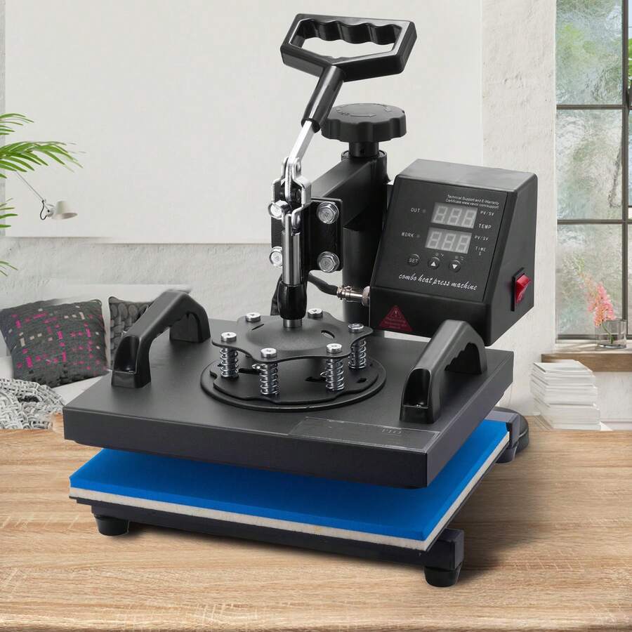 Heat Press, 12x10Inch T-Shirt Press Machine, T-Shirt Press Heat Press 30x23cm Printing Machine Heat Transfer Sublimation Machine For T-Shirts - 12 x 10in - View 1