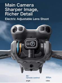 AXNEN 双摄像头无人机，光流定位悬停，可折叠四轴飞行器，一键360°特技翻转，上升/下降，入门级可折叠遥控无人机玩具，圣诞节、万圣节、感恩节的理想礼物