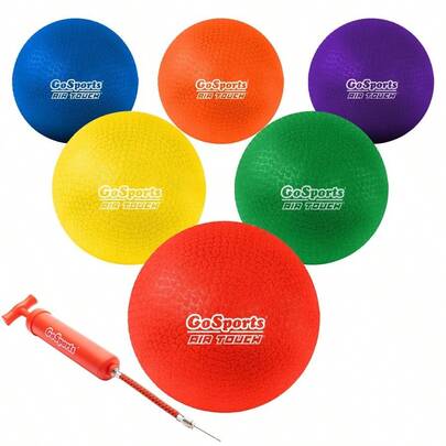 Playground Balls For Kids Heavy Duty Set Of 6 With Carry Bag And Ball Pump Choose 8.5 Or 10 Sizes