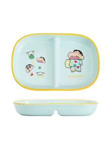 CRAYON SHINCHAN Crayon Shin-Chan Creative Divided Plate, Breakfast Plate, Separates Fruit, Salad, Noodles, Heat-Resistant Tray, Household Kitchen Utensils, Valentine's Day, Birthday Gift - Multicolor - View 11