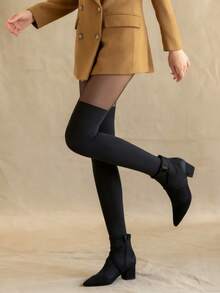 Fashionable Black Leggings - Essential Item For Everyday Style And Romantic Nights - Multicolor - View 4