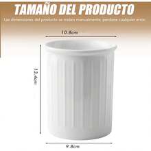 ¡RecomendadoPorta Utensilios para Cocina,Porta Cubiertos de Cerámica, Multifuncional,Se Puede Usar Como Soporte para Utensilios de Cocina, Jarrón, Almacenamiento de Brochas de Maquillaje¡Top de Temporada - 1 - Ver 2