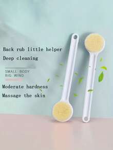 1/2 chiếc bàn chải tắm cán dài có chức năng tẩy tế bào chết toàn thân và lưng, massage và tẩy da chết, tay cầm chống trượt, chà xát cơ thể nhẹ nhàng, thiết kế tay cầm dài phù hợp với những vùng khó tiếp cận như lưng, chân và vai, phụ kiện tắm, vật dụng cần thiết trong phòng tắm, quà tặng cho phụ nữ. - Nhiều màu - Xem 7