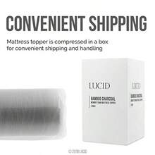 colchónLucid - Colcon de Memory m con Infusion de Carbon de Bau - Soecolcon Ventilado de 5  - Topper para Colcon Refreste - Suave y Acolcada - Alia Puntos de Presion - Matrimonialmattress - Bambú - Ver 6