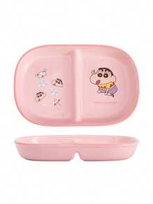 CRAYON SHINCHAN Crayon Shin-Chan Creative Divided Plate, Breakfast Plate, Separates Fruit, Salad, Noodles, Heat-Resistant Tray, Household Kitchen Utensils, Valentine's Day, Birthday Gift - Multicolor - View 12