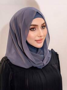 1 Peça Máscara Balaclava, Lenço Turbante Tudo-em-Um, Touca de Malha Elástica que Cobre o Pescoço, Tecido Leve e Elástico, Adequado para Oração, Viagem, Trabalho, Uso Diário - Multicolorido - Visão 4