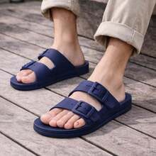 Low-Heeled -Style Sandals/Flip-Flops For Men, Children, And Unisex. , Stylish, And Elegant. Sizes 33 To 42. - 藏蓝色 - 查看 1