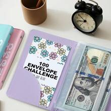 1pc Budget Challenge Workbook - 100 Envelope Budget Challenge Binder With Cash Envelopes, Notebook, Budget Planner, Savings Tracker, New Year Gift - Multicolor - View 7