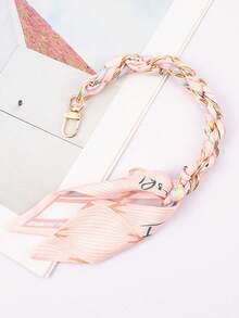 合金多元素挂绳 1 件装 多功能短款手机挂绳 编织优雅手机带 通用手机吊坠项链 带透明夹子 实用礼物 春季生日礼物 - 彩色 - 查看 5