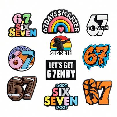 Zestaw 10 zawieszek do butów z motywem kreskówkowym, wykonanych z PVC, idealnych do ozdabiania toreb plażowych i butów. Doskonały prezent urodzinowy, świąteczny, walentynkowy i na Halloween.