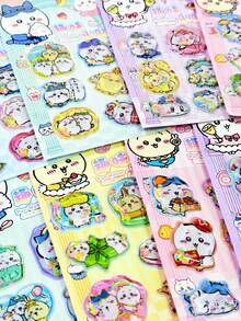 一套随机卡通可爱甜美创意儿童礼物，幼儿园及小学奖励，儿童生日礼物，卡通玩具，趣味贴纸 - 彩色 - 查看 2