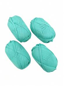 4 Rolls X 100g Polyester Crochet/Weaving Yarn, Total 30m Length - Ideal For DIY Projects Such As T-Shirts, Slippers, Baskets, Fabric Strips, Handmade Bags, Toys, Shoes, Carpets, Storage Baskets And More - Multicolor - View 19