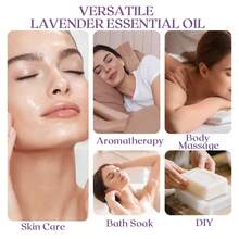 Vailonliss Aceite esencial de lavanda | Aroma calmante para relajación, aromaterapia y masaje - Lavanda - Ver 6