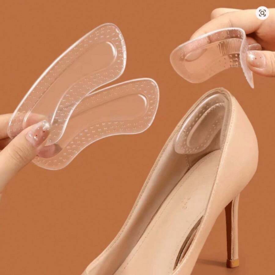 QKC 优质硅胶高跟鞋保护垫，可调节女士足部护理鞋垫 - 無色 - 查看 1