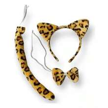 Animal Print Tiara Kit (3 Pieces) For Carnival Costumes - Leopard Print - 彩色 - 查看 4