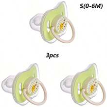 Baby Pacifier, Available In S And L Sizes, Made Of Liquid Silicone, Soft And Comfortable, Comes With Dust Cover, Suitable For Daily Use - Multicolor - View 20