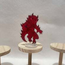 1 Stück 10cm Acryl Ständer Q-Stil Spielfigur Tischdekoration Geschenk, Schutzfolie auf Vorder- und Rückseite - Verschiedenfarbig - Übersicht 4