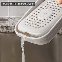 1个厨房皂液器，洗洁精分配器，独立式设计，带泵头、海绵架和海绵 - 适用于厨房水槽、餐厅、家庭和酒店使用，方便洗碗 - 彩色 - 查看 7