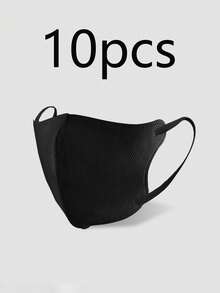 50片装一次性3D夏季薄款透气时尚混色口罩 - 透气舒适，男女通用，适合户外活动，时尚轻便布口罩 - 彩色 - 查看 16