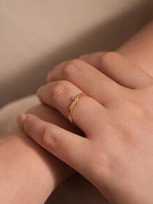 1pc Minimalist Mountain-Shaped S925 Sterling Silver Ring, Elegant Jewelry, Party/Birthday Gift, Dating Essential - Ring - View 5