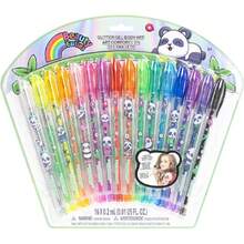 Panda set de 16 bolígrafos de con diamantina para arte corporal, colores brillantes y purpurina, para edades de 3 años de ,40844153 - verde menta - Ver 1