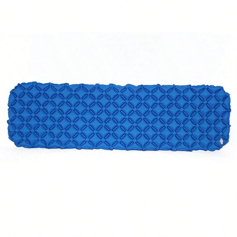 Ultralight Outdoor Inflatable Pad, Single Person Nap Tent, Camping Mat, Air Cushion - Royal Blue - View 1