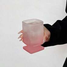 2件套高级渐变粉色杯子，完美方形马克杯，独特造型杯子 - 粉色 - 查看 4