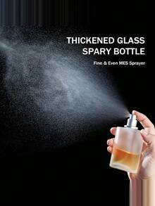 1pc/(100ml, 50ml, 30ml) 3.4 Oz Frosted Glass Spray Bottle Perfume Atomizer, Refillable Perfume Spray Bottle, Empty Bottle, With 2 Spray Nozzles (100ml Frosted Glass), This Refillable Perfume Bottle Is Suitable For Perfume, Cologne, Essential Oils, Air Freshener, Coconut Oil, DIY Sprays, Body Mist And Room Spray. - Multicolor - View 2