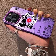 1pcs Burn Book Lips Graphic Phone Case Compatible With Apple Phone 11 12 13 14 15 16 17ProMax X 7plus 8plus Xs Max XS Antidrop Phone Case Camera Protection Phone Case Funky Quirky Personality Cute Fashion You Can Give It To Yourself Can Be Given To Friends - 紫色 - 查看 5