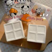 2026 New - 1PC Minimalist Stress Relief Tool Tofu Shaped Slow Rebound Squeeze Toy - Stress Relief Squeeze Toy - Birthday Gift - Ideal Gift - Surprise Gift - Holiday Gift - Couple Gift - Gift - Easter Gift - Exquisite Gift For Game Lovers - Gift - Squeeze Toy - Essential Stress Relief - Squishy - Squishy Toys - Squishies - Fidget Toys - - White - View 7