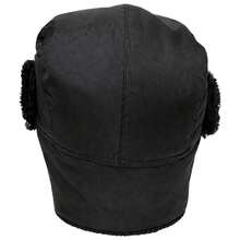 Black Ushanka Hat Russian Aviator Cold Wool Ear Protection Peruvian Aviator Winter Hat - 黑色 - 查看 5