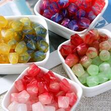 10个/包，约16.5克，包含全新半透明树脂心形贴纸、乳胶手机壳DIY材料、V形简约配件，可用于制作耳环、手链、项链、戒指和发夹等装饰品。 - 紅色 - 查看 5