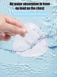 半对双面胶可重复使用加厚胸垫 - 适用于连衣裙、比基尼的粘性胸垫 - 彩色 - 查看 2