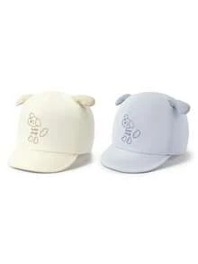 TUTUYA Baby Baseball Cap, Sun Protection Hat For Baby Boys, Brim Hat Baby Girls' Sun Hat, Cute Dog Embroidery Infant Hat, Adjustable Soft Brim Sun Hat, Suitable For Daily/Outdoor/Play, Fit For 0-12 Months Babies, Head Circumference 44-46CM - 1PC - View 2