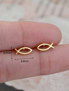 一对不锈钢小兔子耳钉，多种款式可选，包括小动物、海洋、花朵、昆虫、蝙蝠、蜘蛛网、钻石牙齿、心电图、猫狗爪印、蝴蝶、草莓、向日葵、叶子等几何图案耳钉，男女皆宜，还有章鱼、蜗牛、郁金香、心形、星星等迷你耳钉。 - 一對不鏽鋼小耳環 - 查看 54