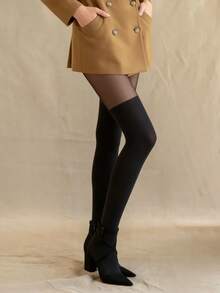 Fashionable Black Leggings - Essential Item For Everyday Style And Romantic Nights - Multicolor - View 2