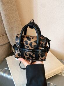 Fashionable Commuter Casual Leopard Print Mini Handbag - Leopard Color - View 6