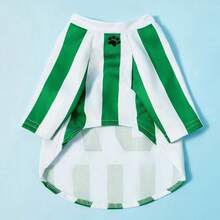 1件宠物狗/猫07#运动衫，黑色条纹字母印花休闲运动风舒适狗外套 - 黑色 - 查看 3