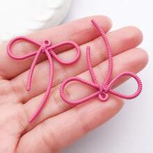 5/10个 42x37mm 彩色涂漆金属合金领结钥匙扣，DIY钥匙扣和耳环工艺材料 - 均碼 - 查看 15